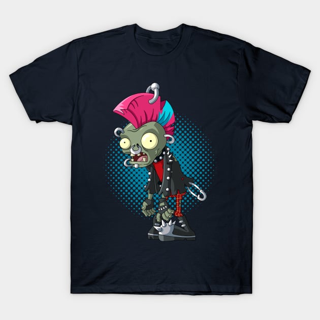 Punk Zombie T-Shirt by Atpidarp